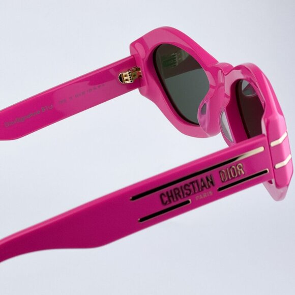 Dior DIORSIGNATURE B1U 73C0 BRAND NEW Sunglasses Pink Fuchsia Green Women - Picture 13 of 14